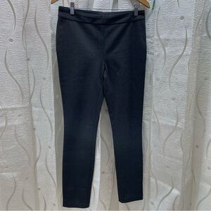 Dalia Slim Leg Dress‎ Pants Women 6 Black Micro Dot Excellent Stretch Pull On